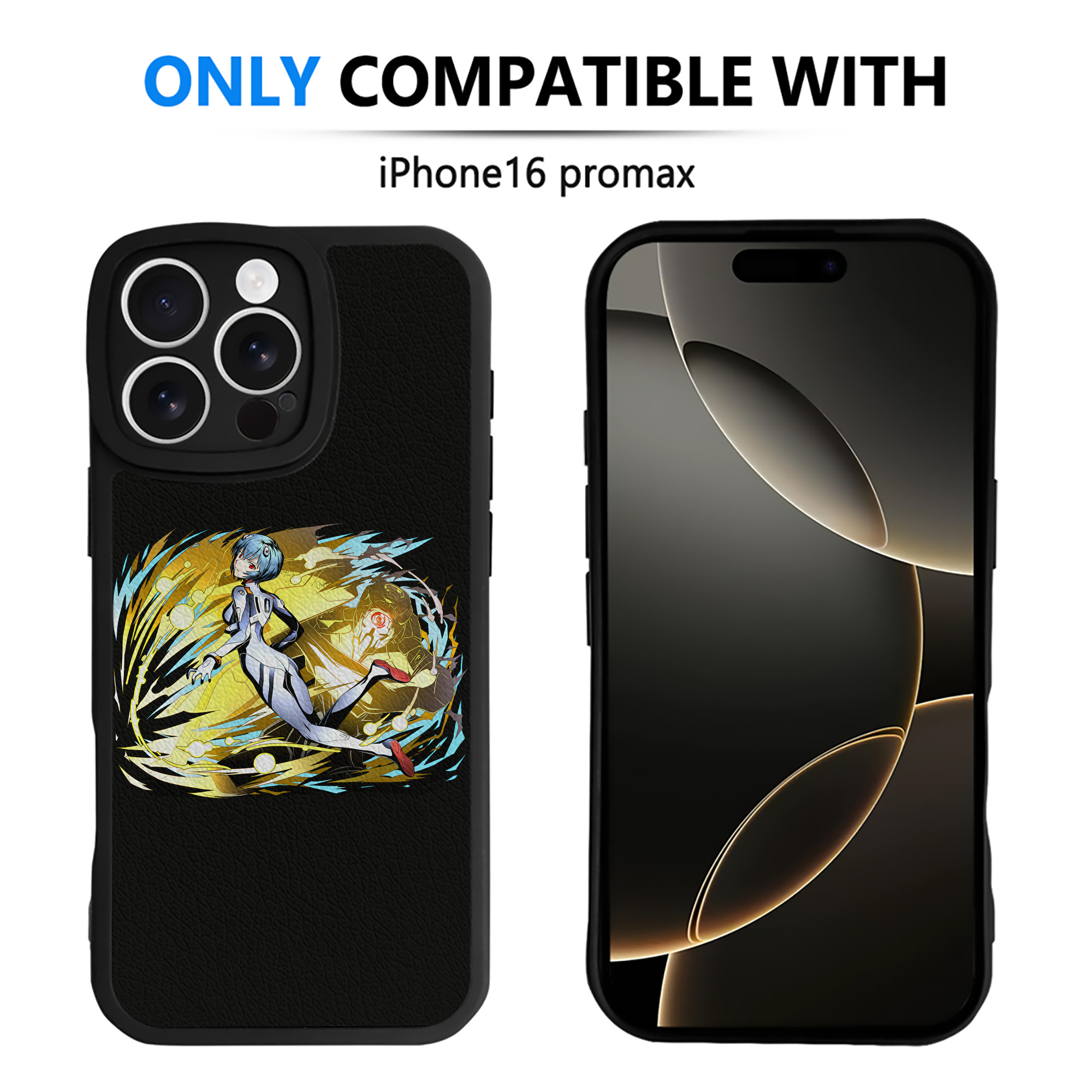 （画像用） EVA 新世紀エヴァンゲリオン 【iPhone 16シリーズ対応】シリコンスマホケース（レザー調） 材質：シリコン